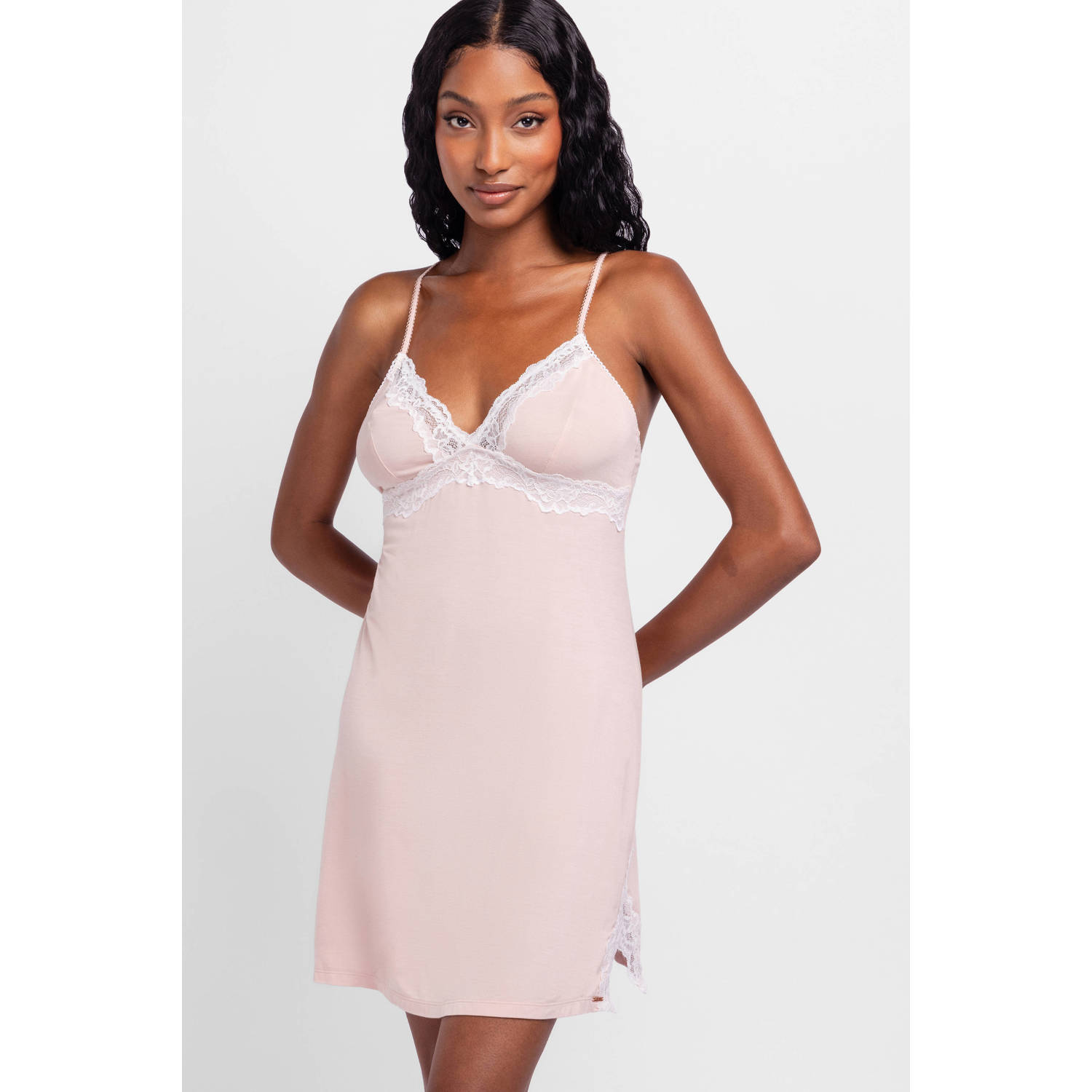 Dorina Curve slipdress Origins lichtroze
