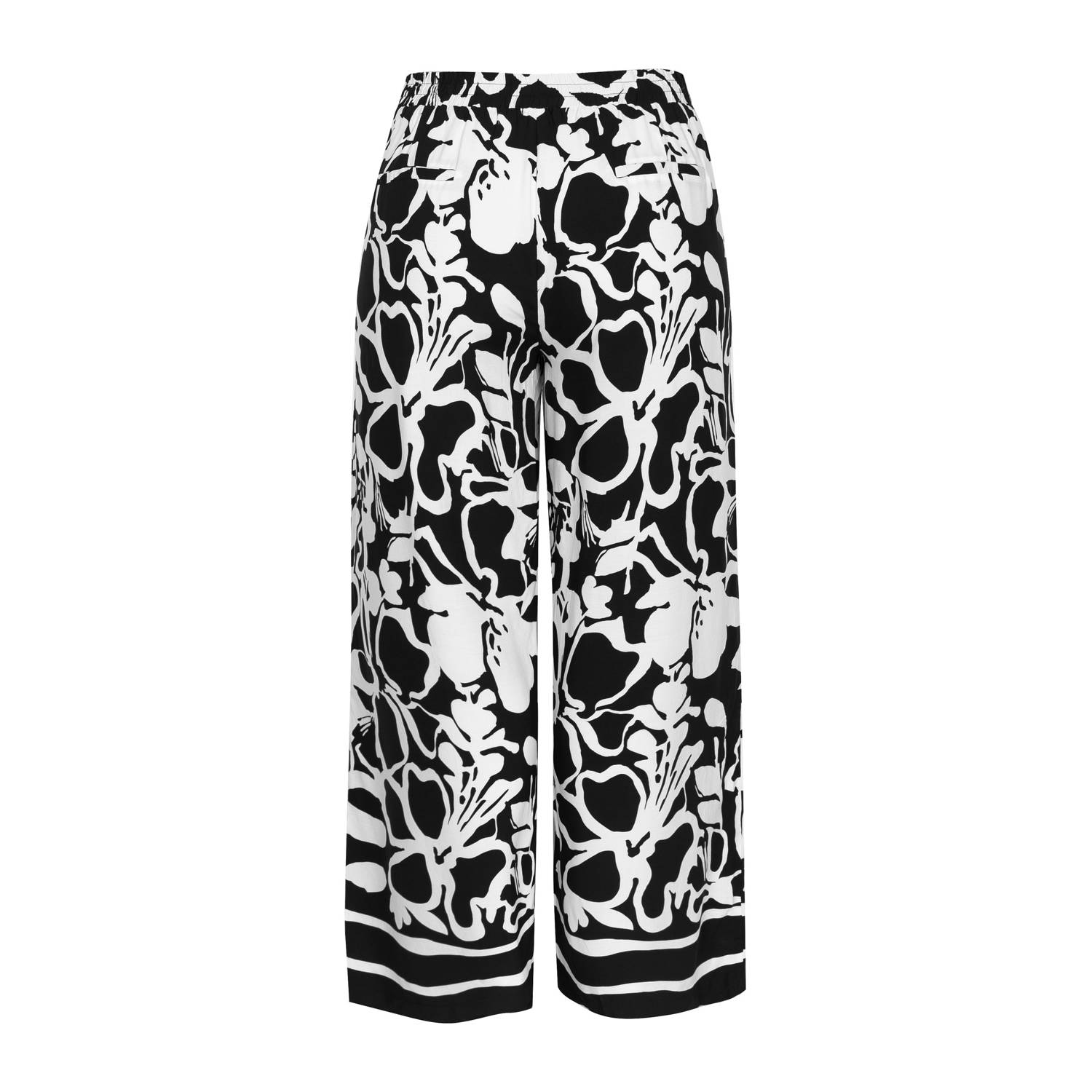 Exxcellent wide leg high waist broek zwart