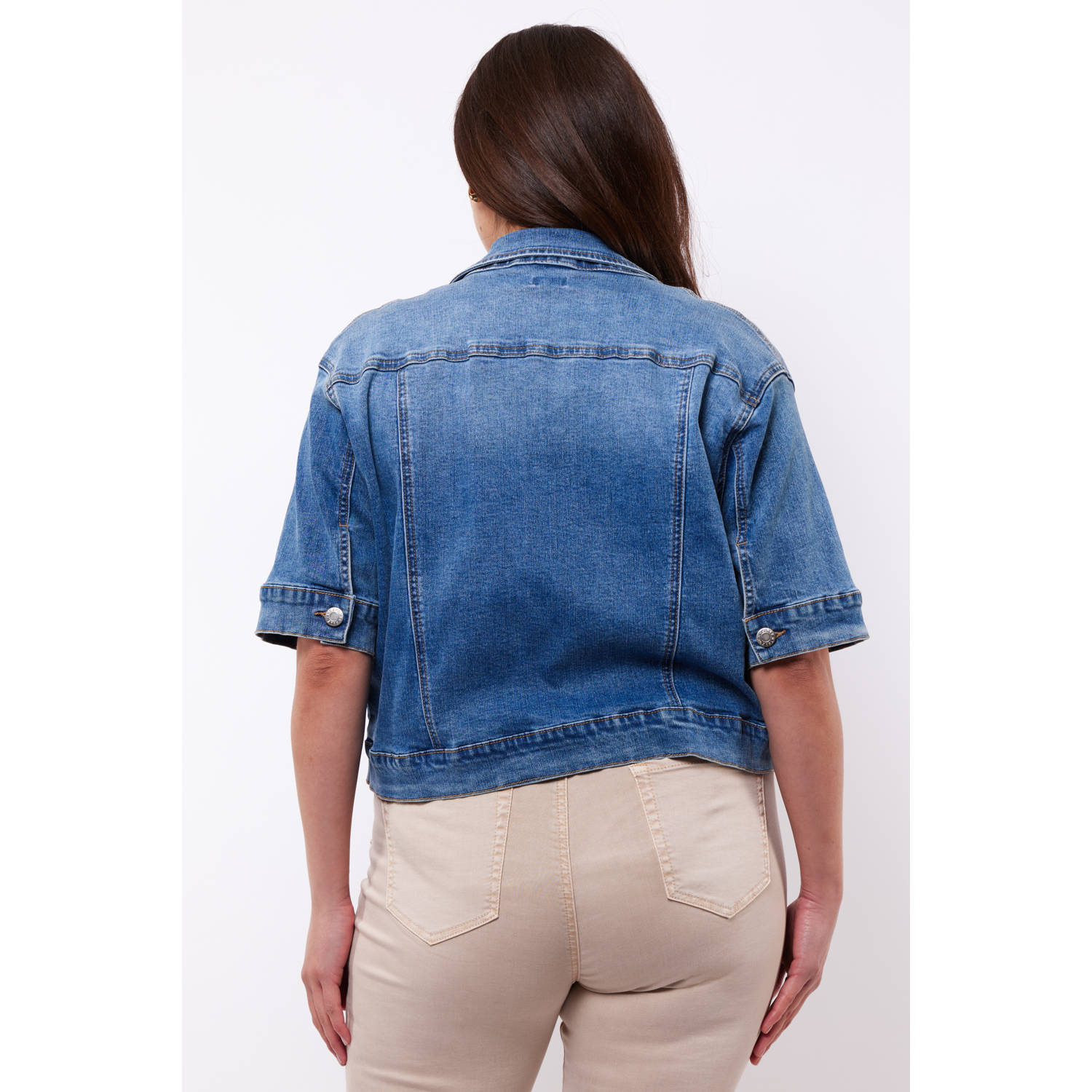 Exxcellent spijkerjasje medium denim blue