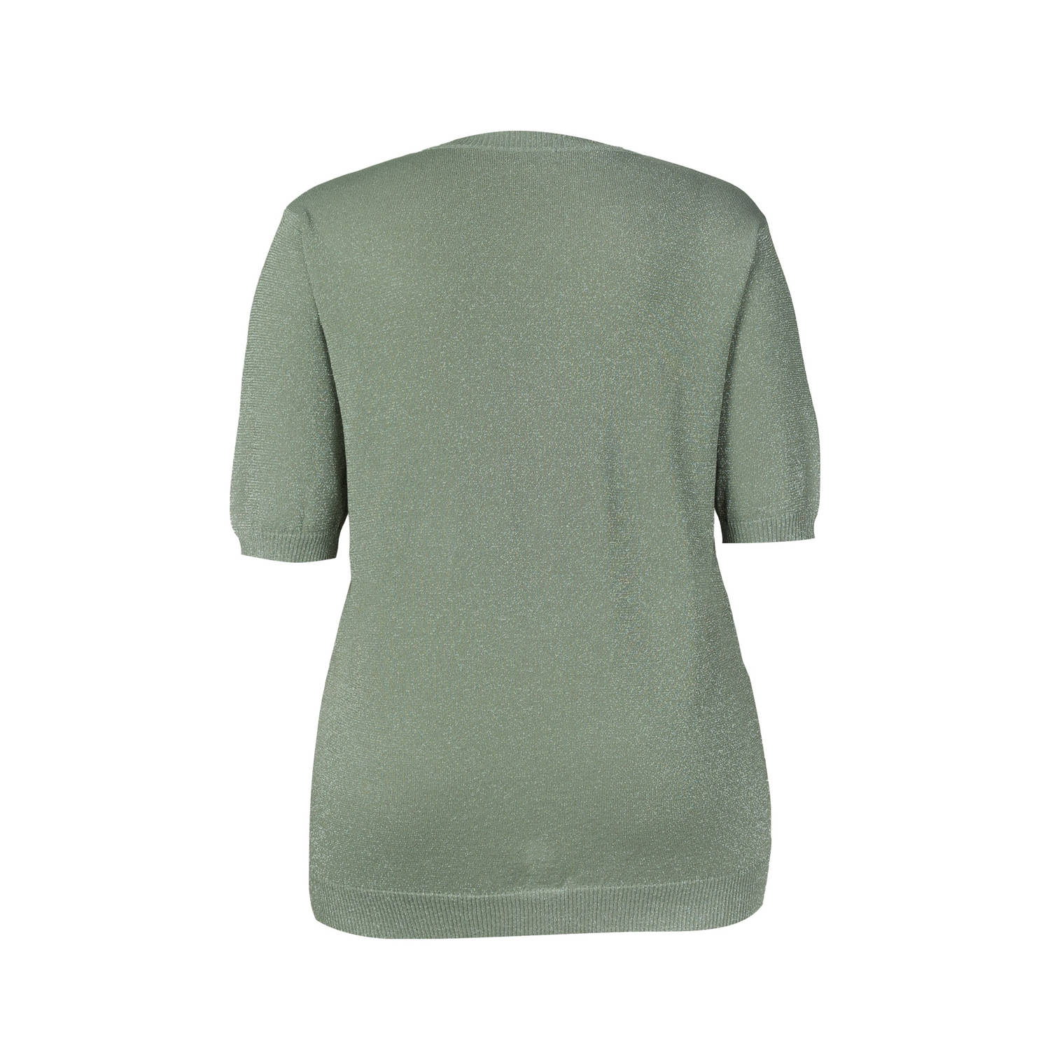 Exxcellent top groen met glitter