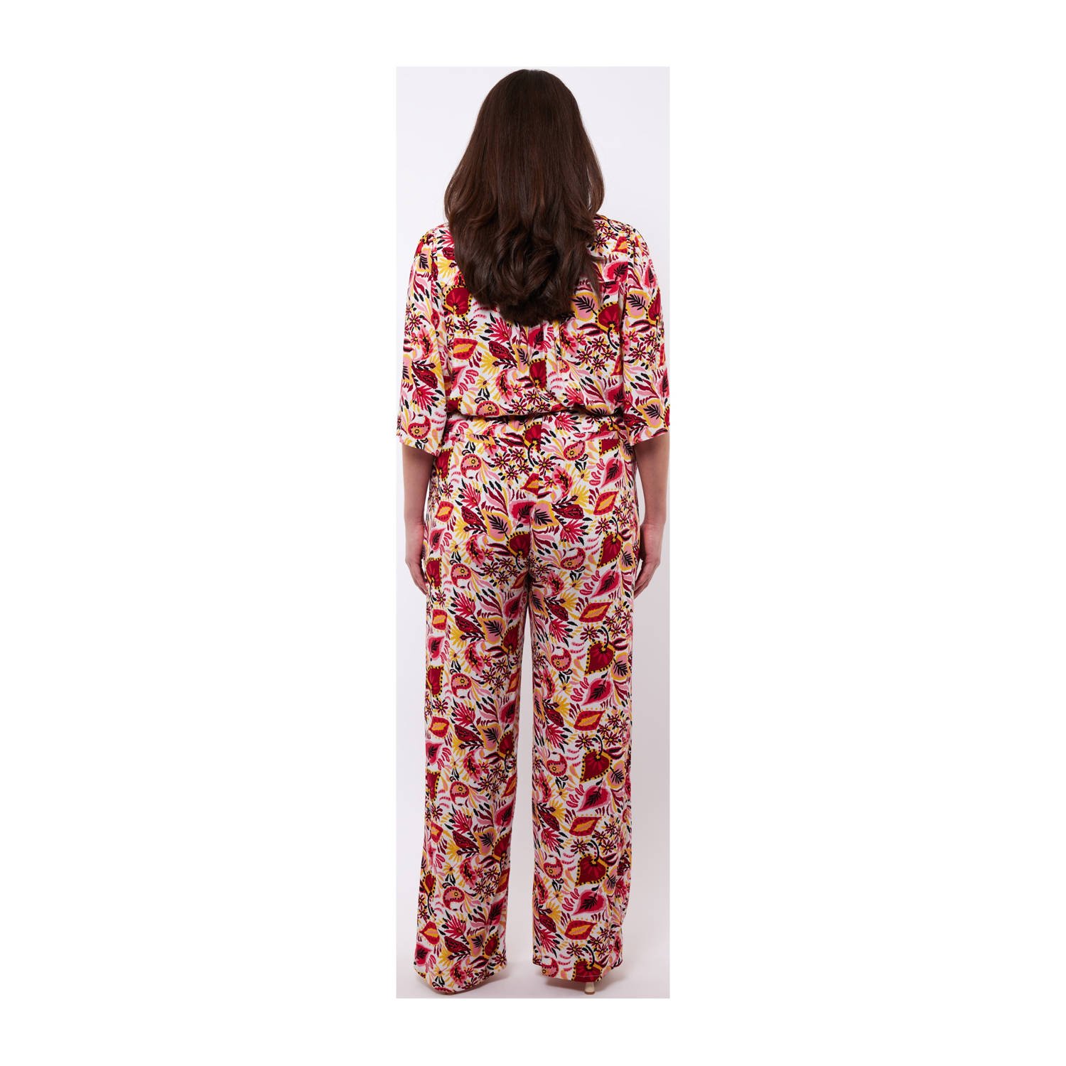 Exxcellent wide leg high waist broek multi