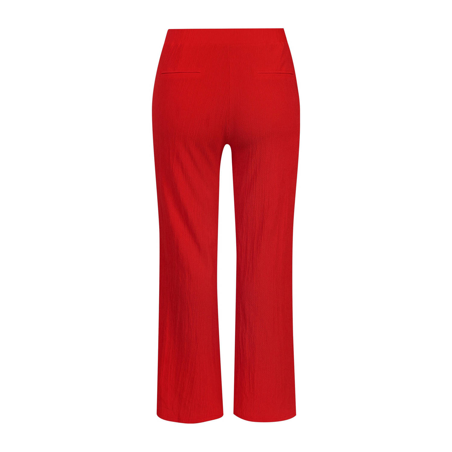 Exxcellent wide leg regular waist broek rood