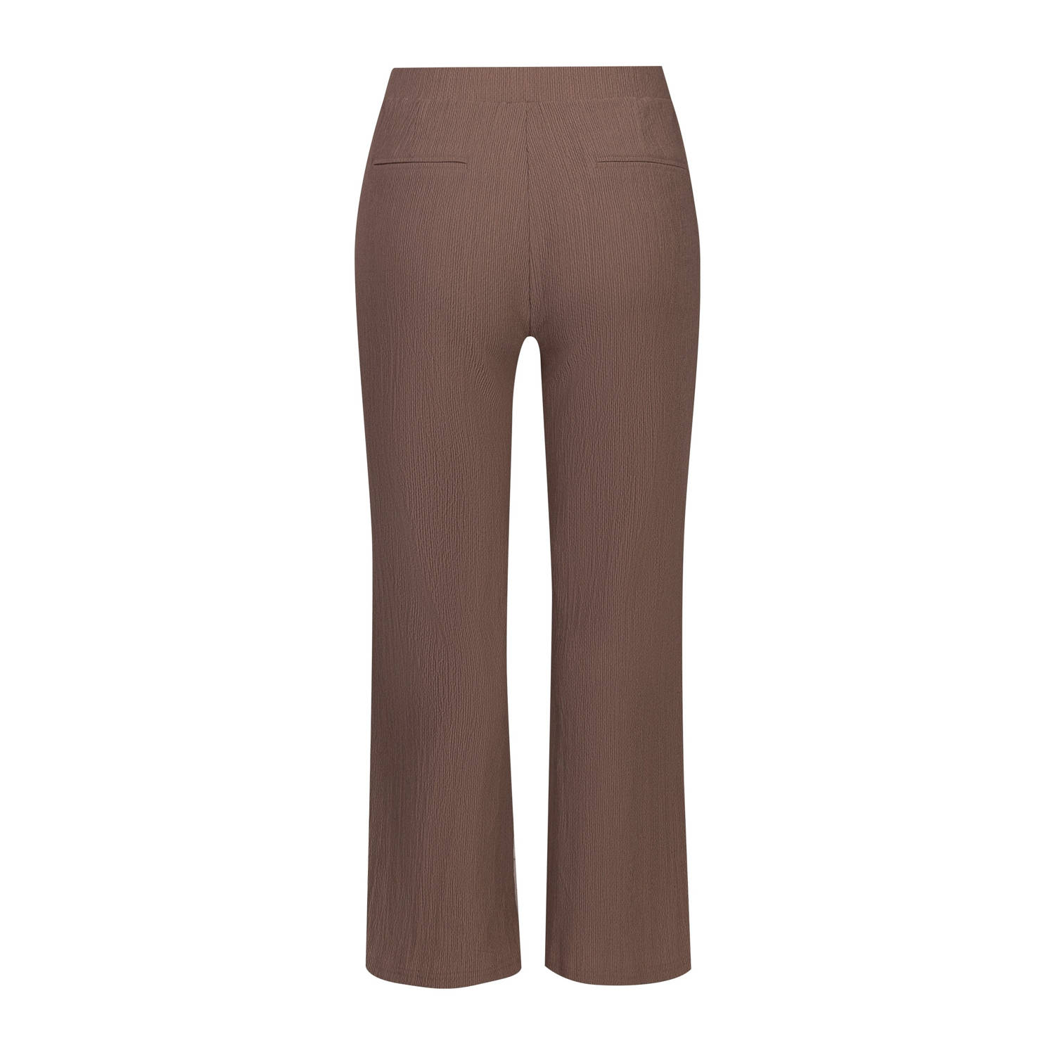 Exxcellent wide leg regular waist broek bruin