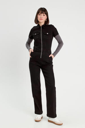 denim jumpsuit black denim