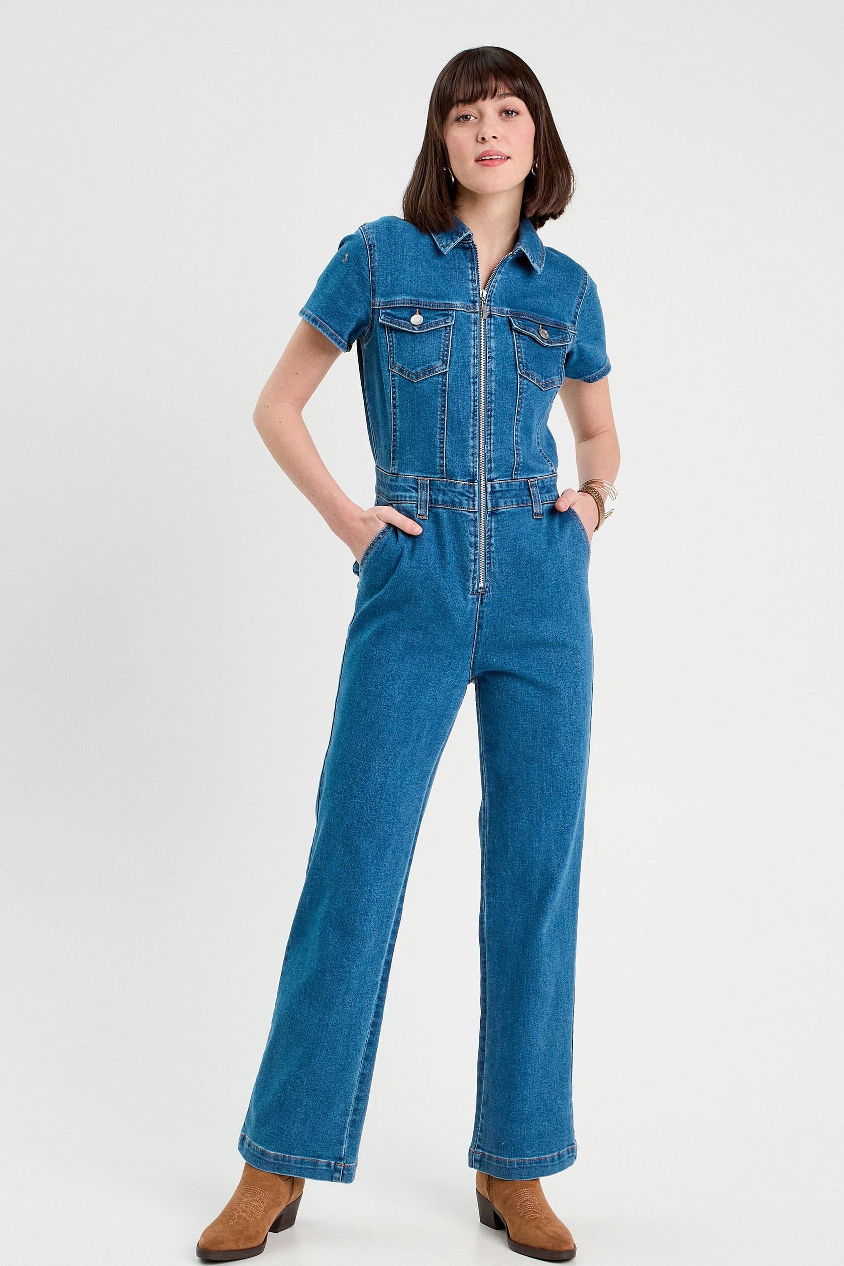 cache-cache-denim-jumpsuit-