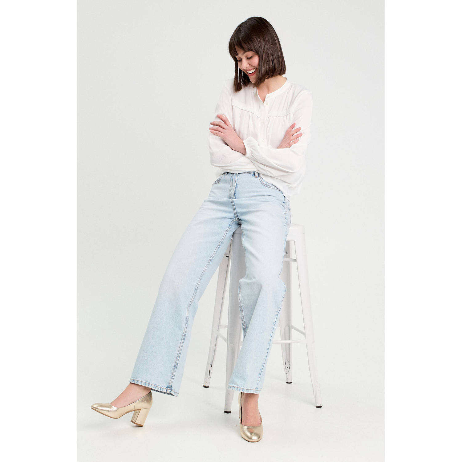 Cache blouse ecru