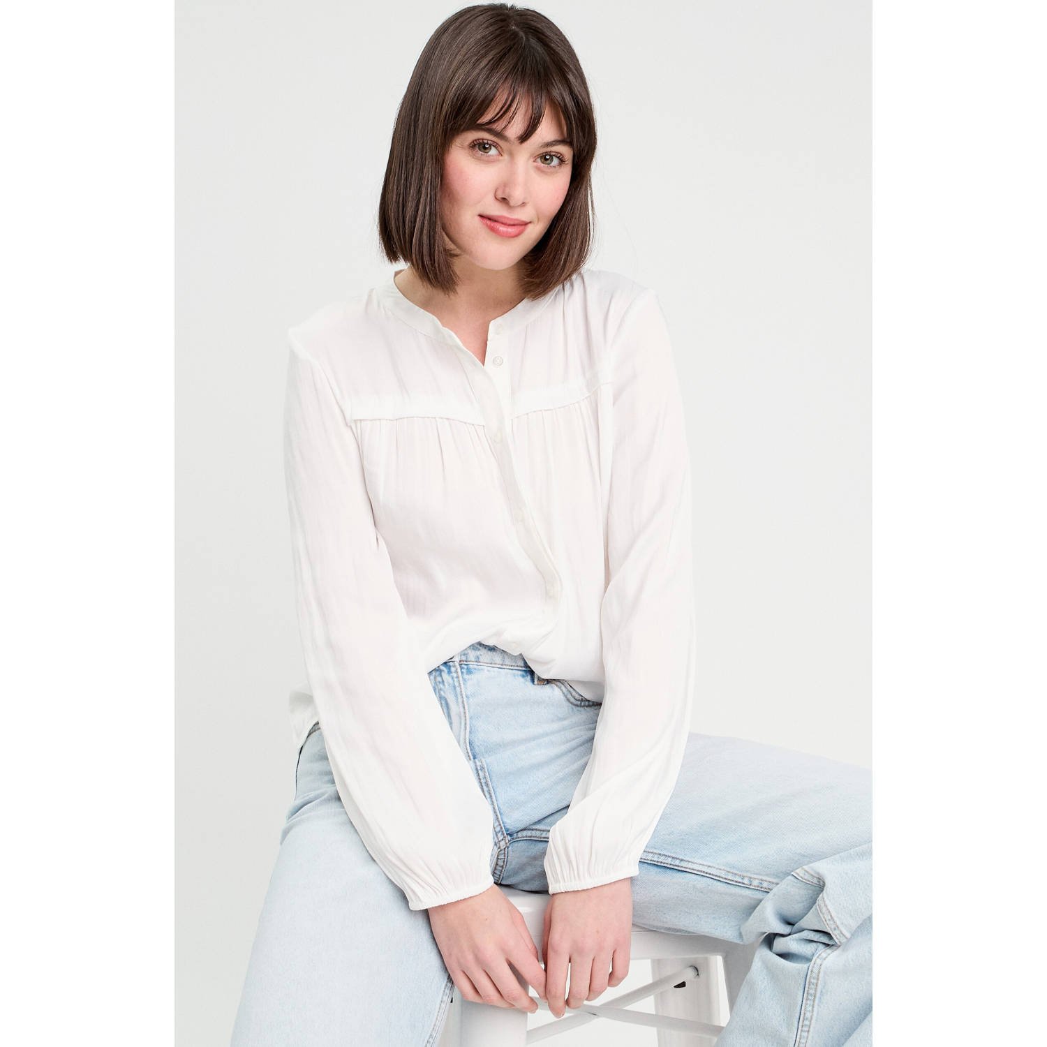 Cache blouse ecru