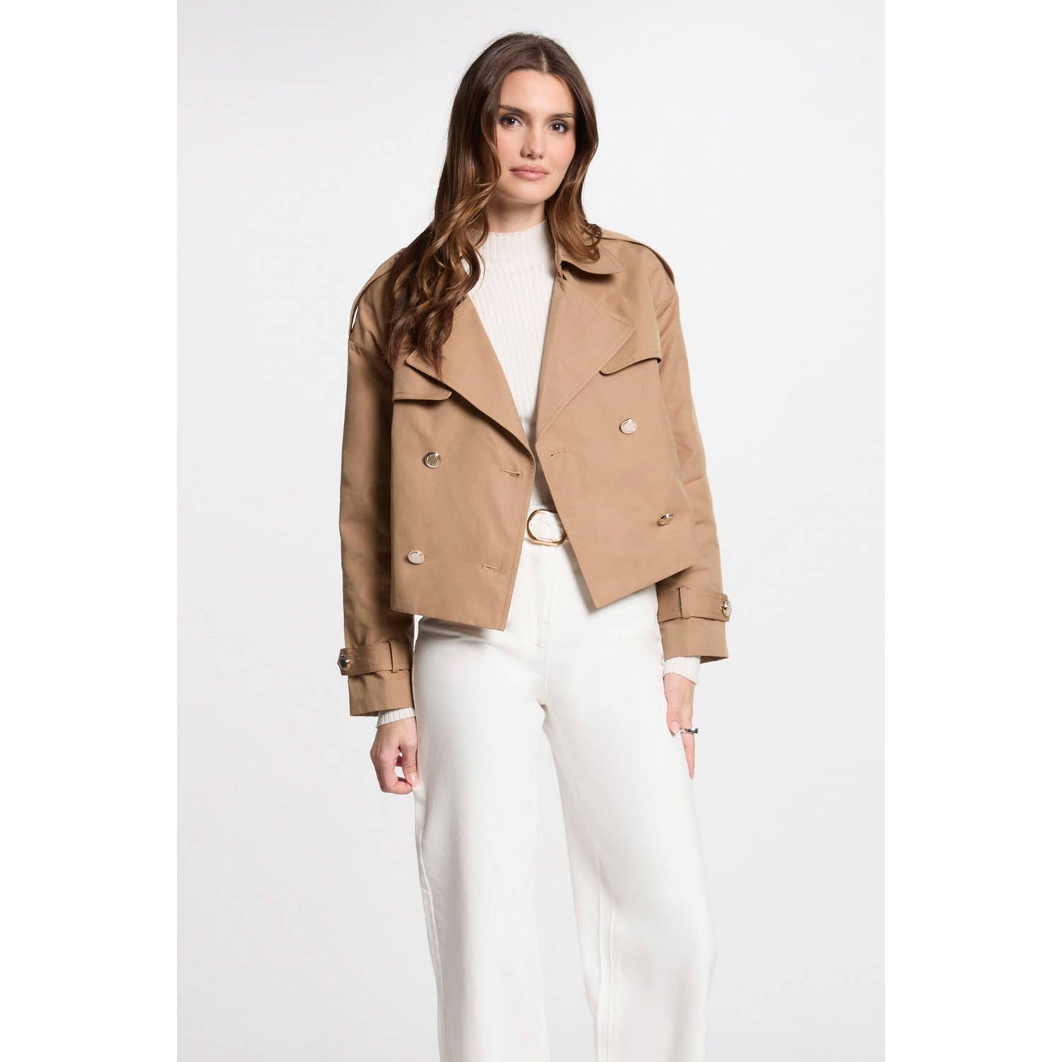 Morgan trenchcoat camel