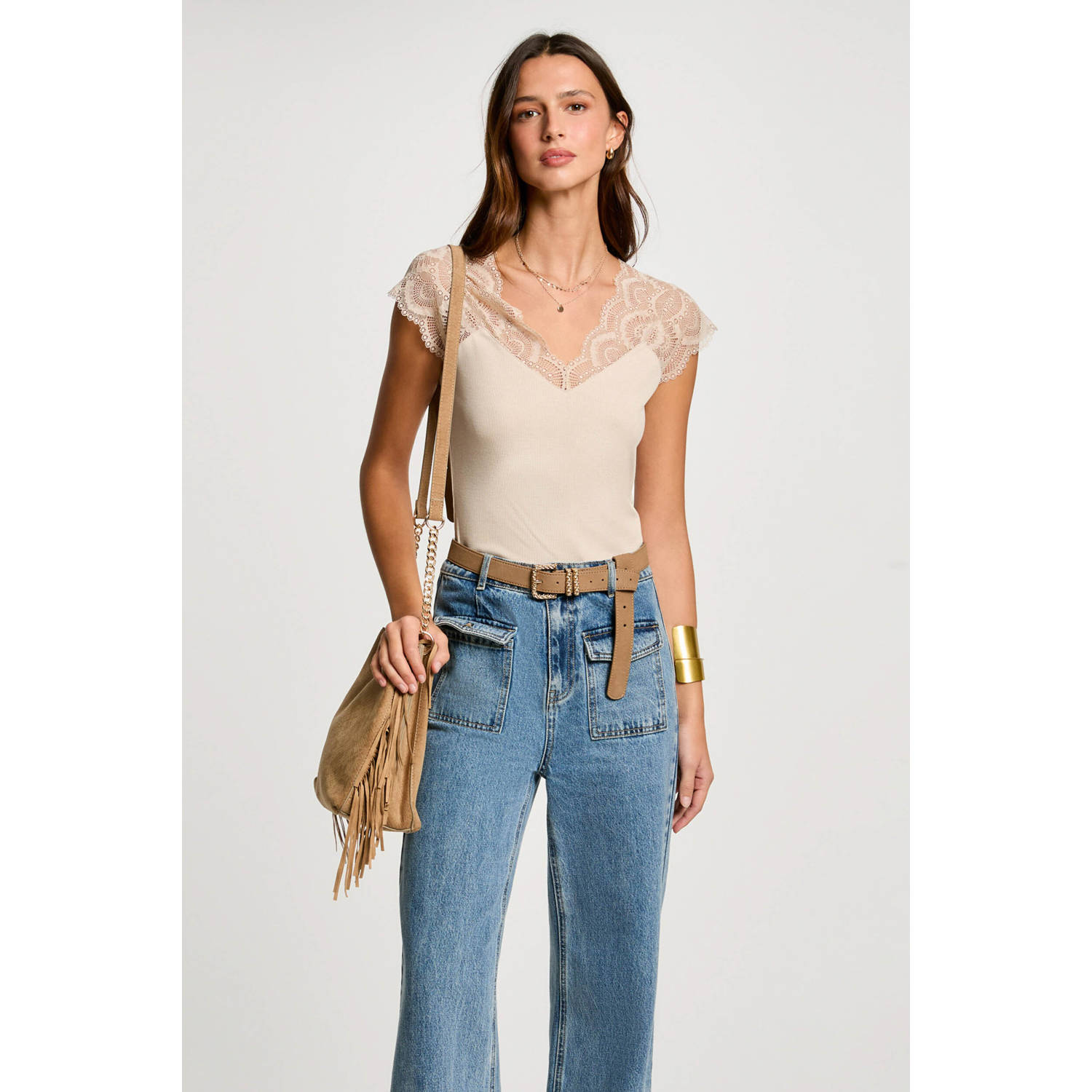 Morgan top beige