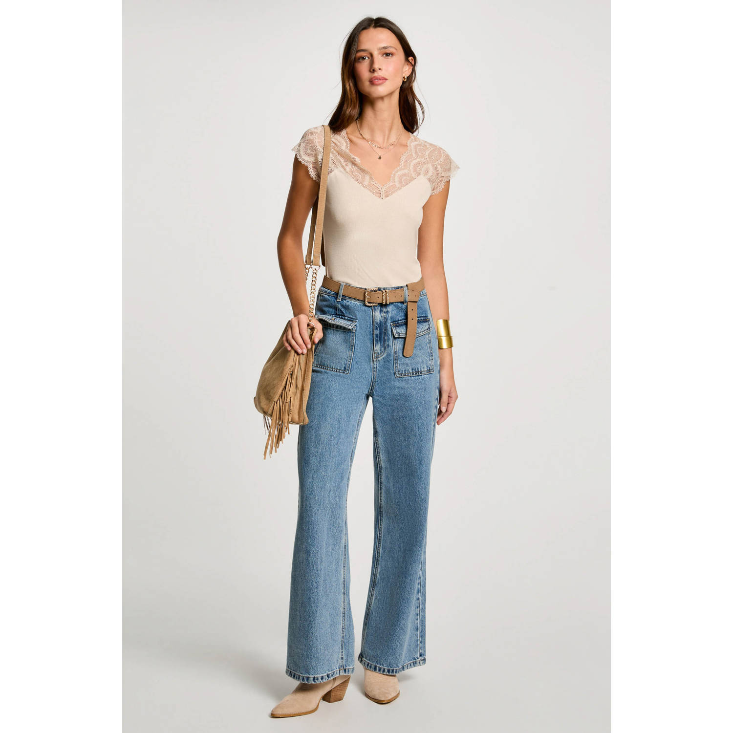 Morgan top beige