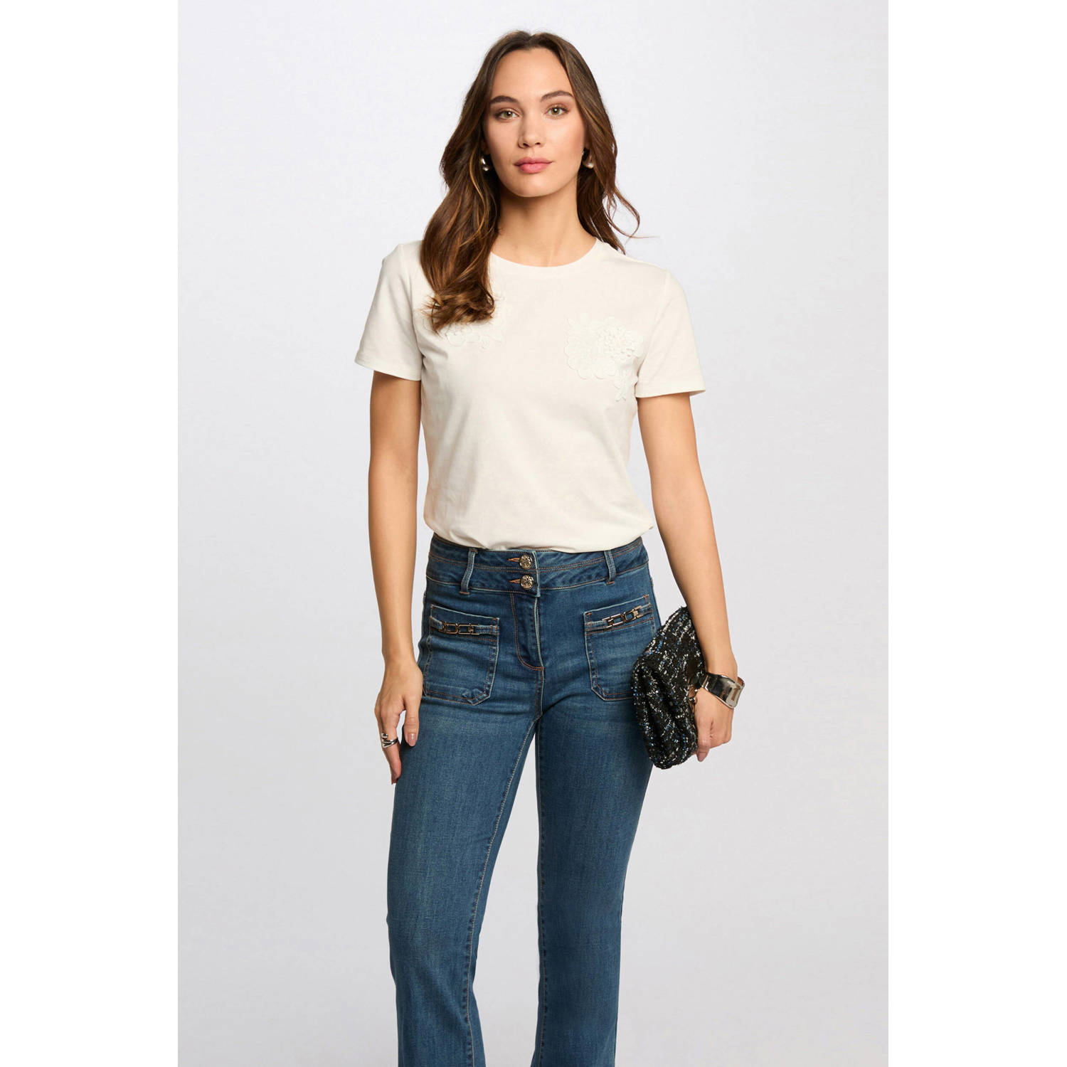 Morgan T-shirt ecru