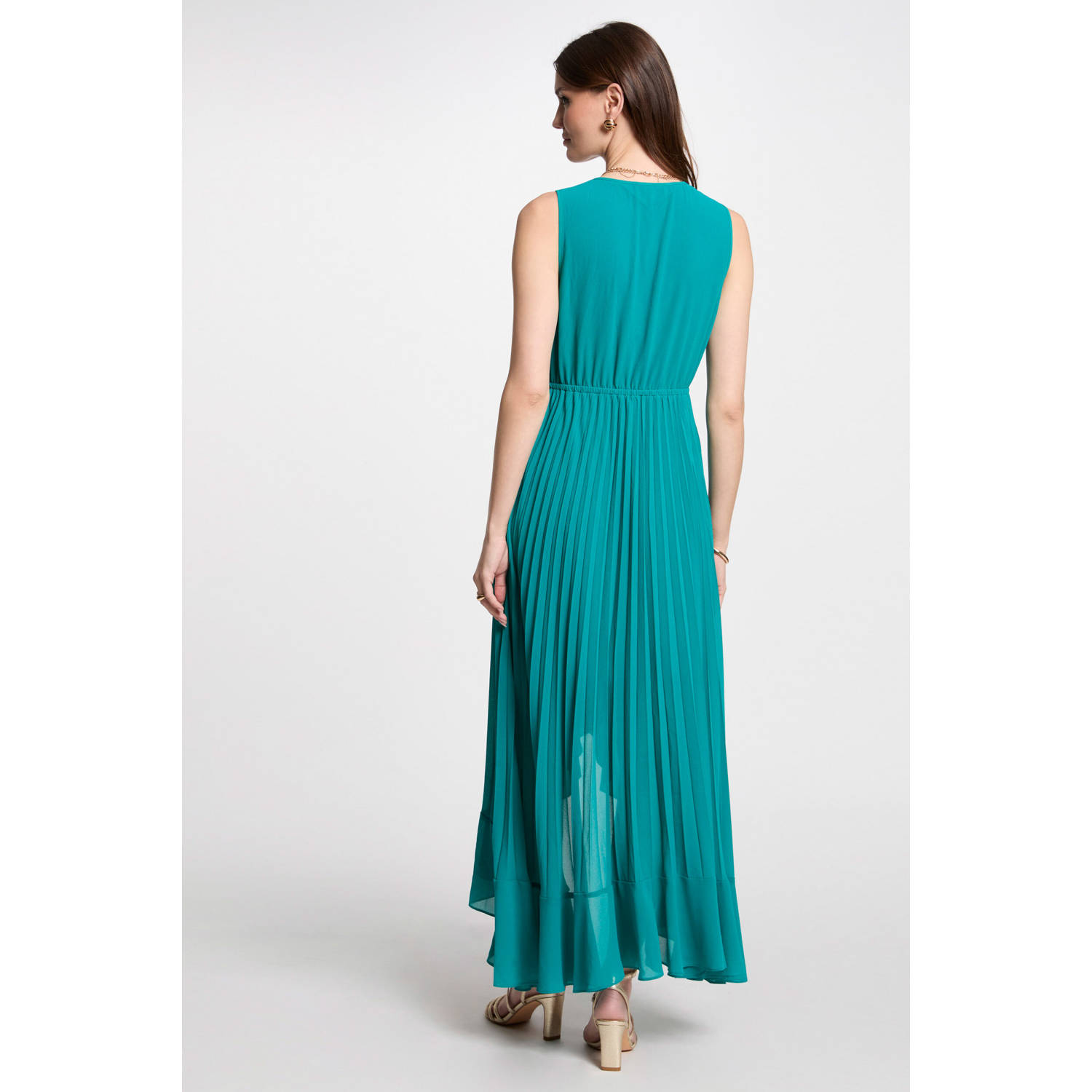 Morgan jurk turquoise