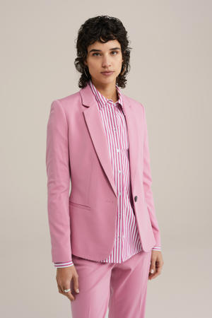 getailleerde blazer roze