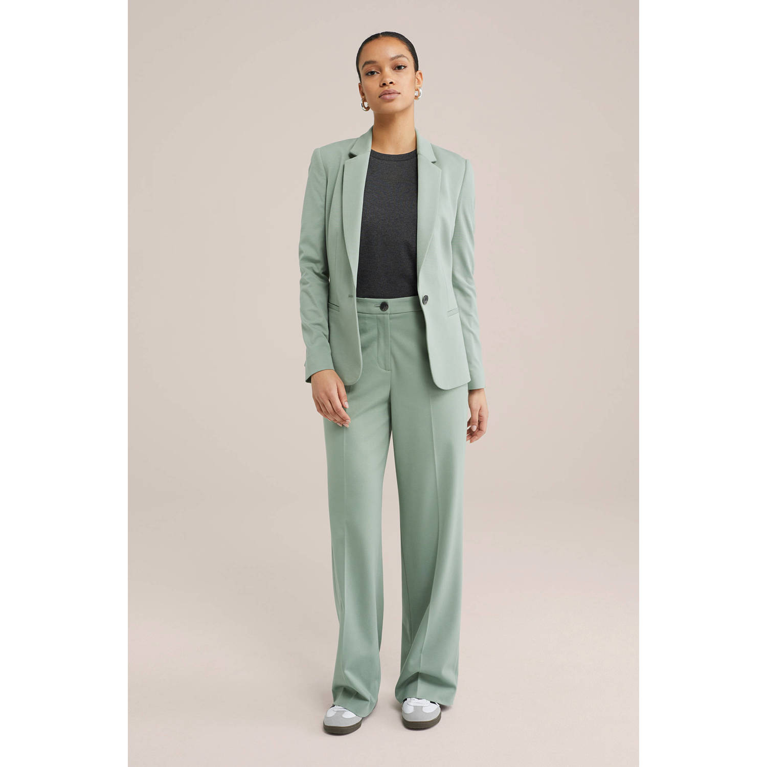 getailleerde blazer groen