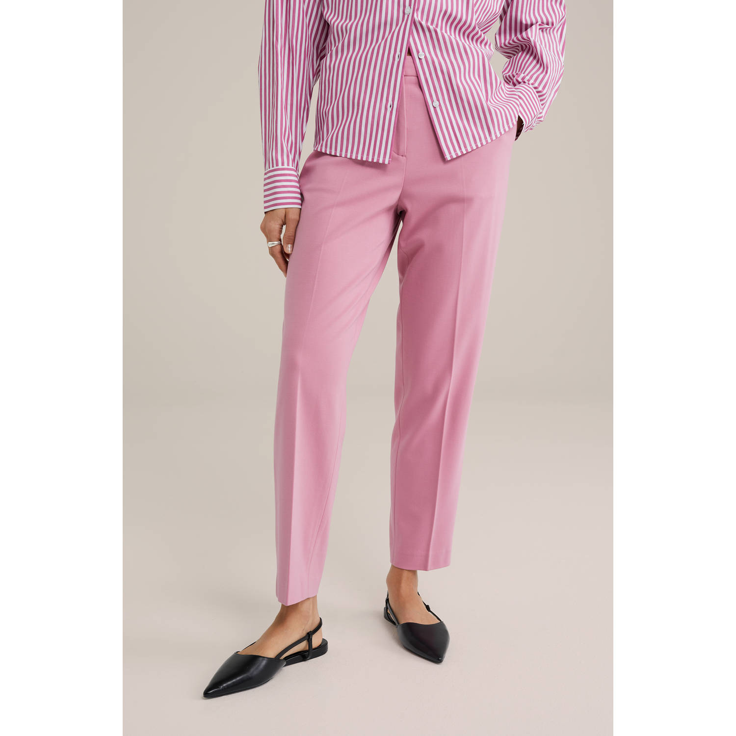 WE Fashion tapered regular waist casual broek