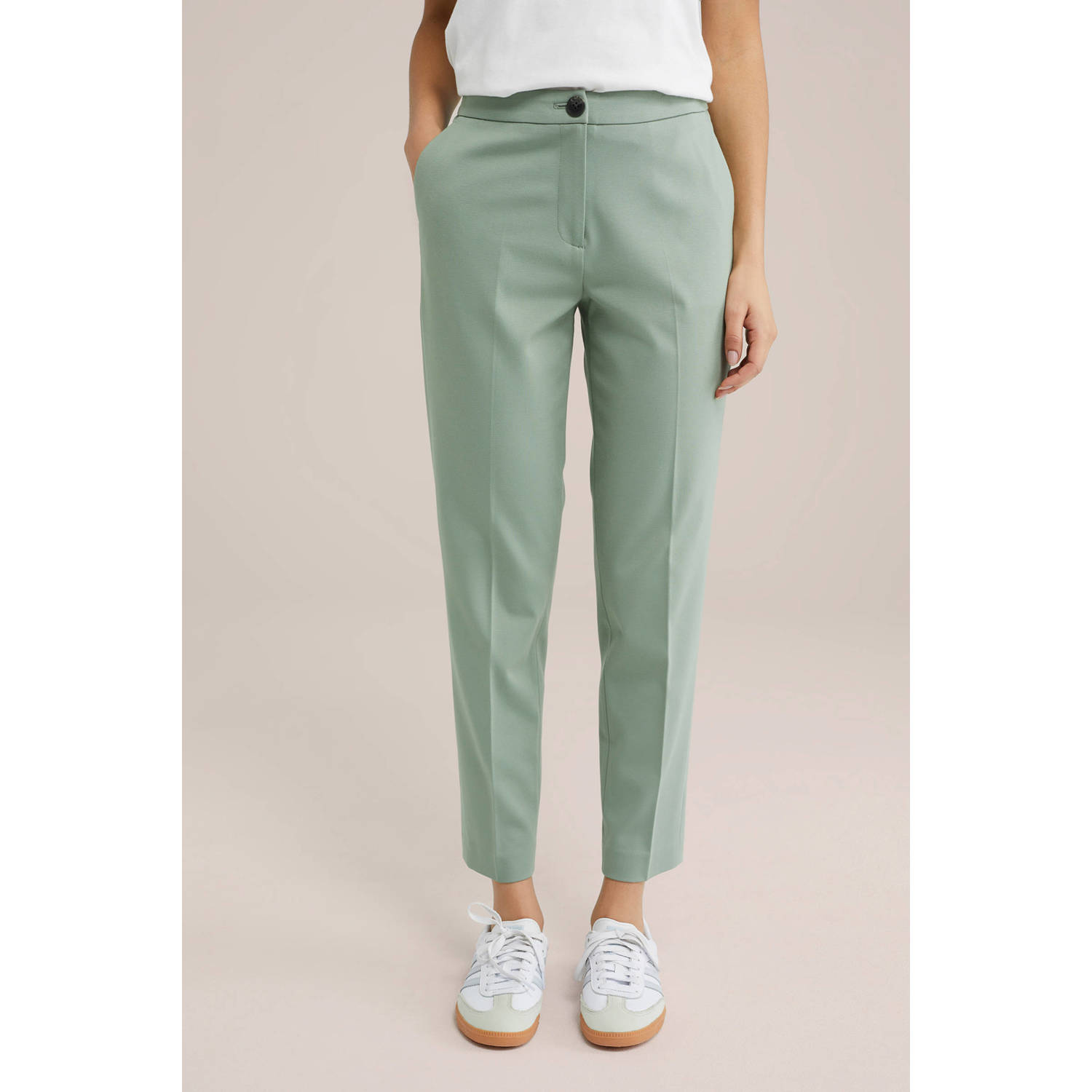 WE Fashion tapered regular waist casual broek