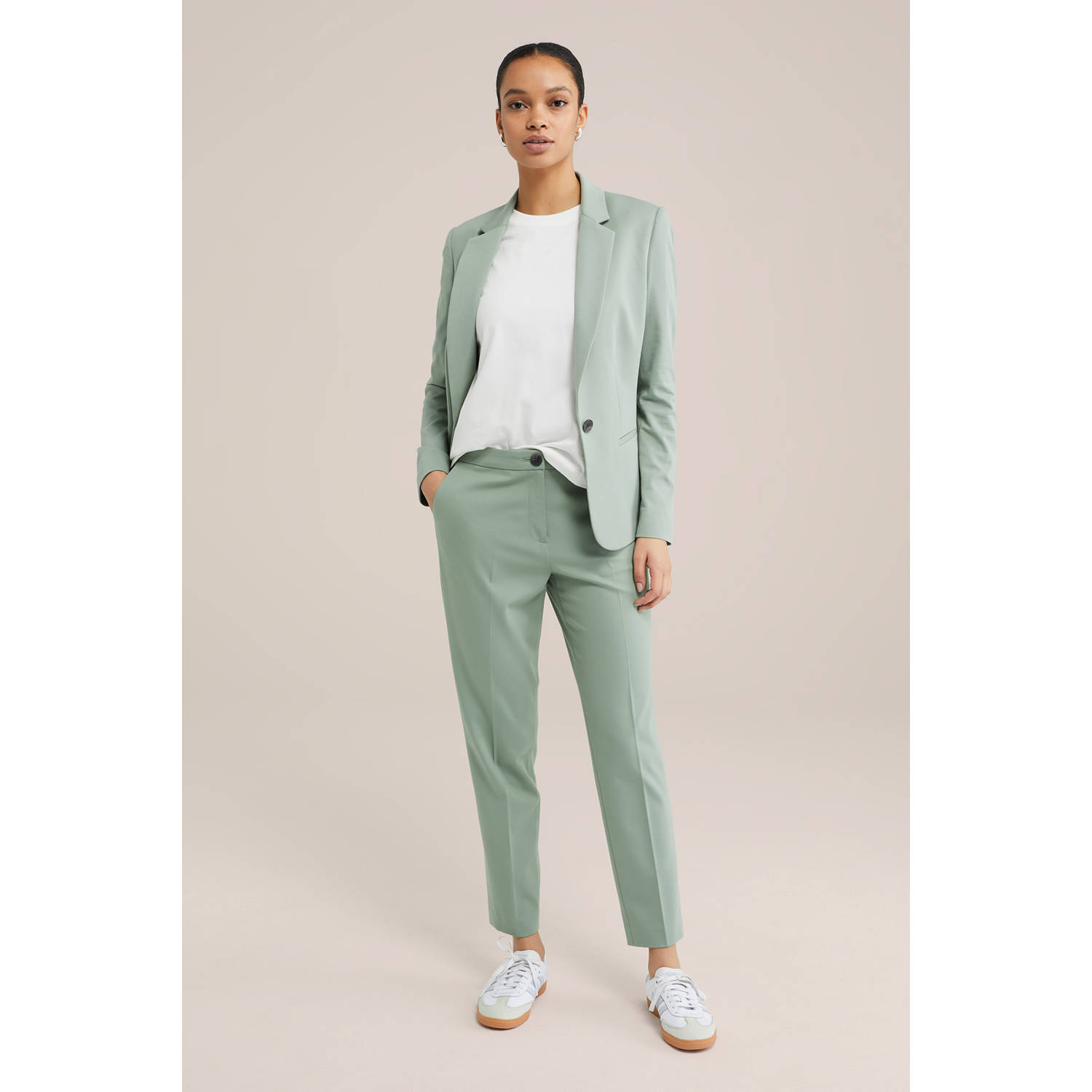 WE Fashion tapered regular waist casual broek