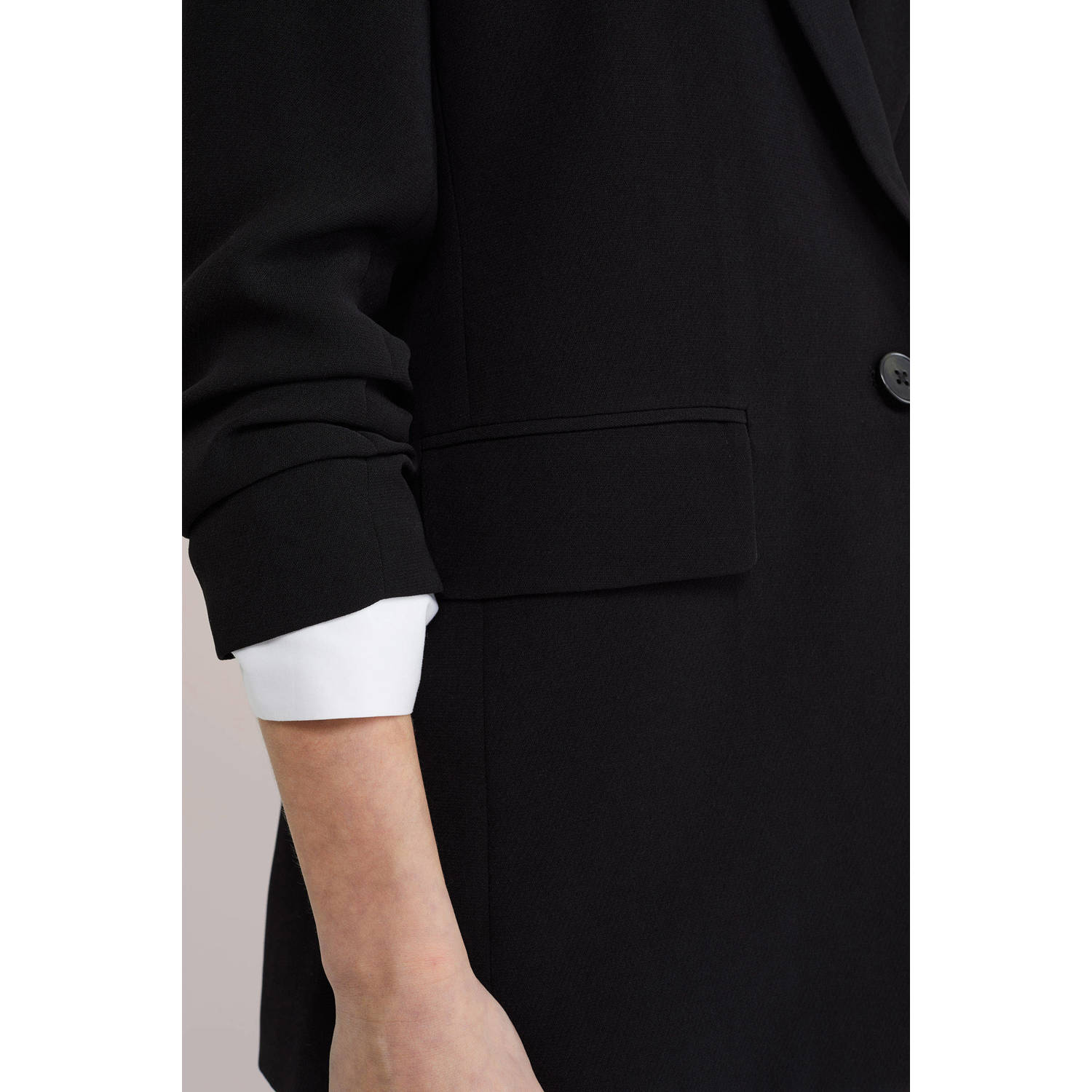 WE Fashion regular blazer zwart