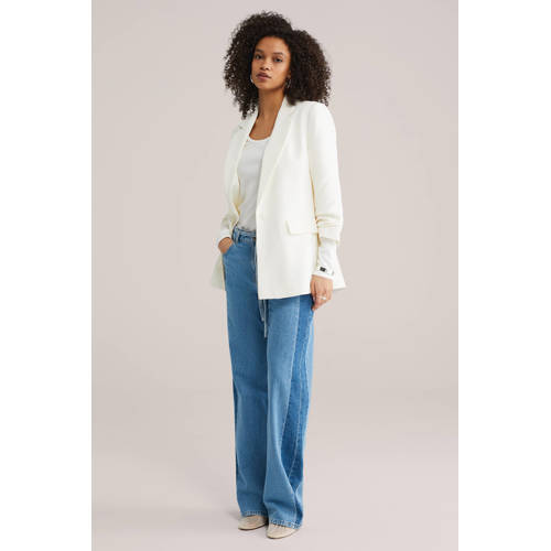 WE Fashion regular blazer wit afbeelding