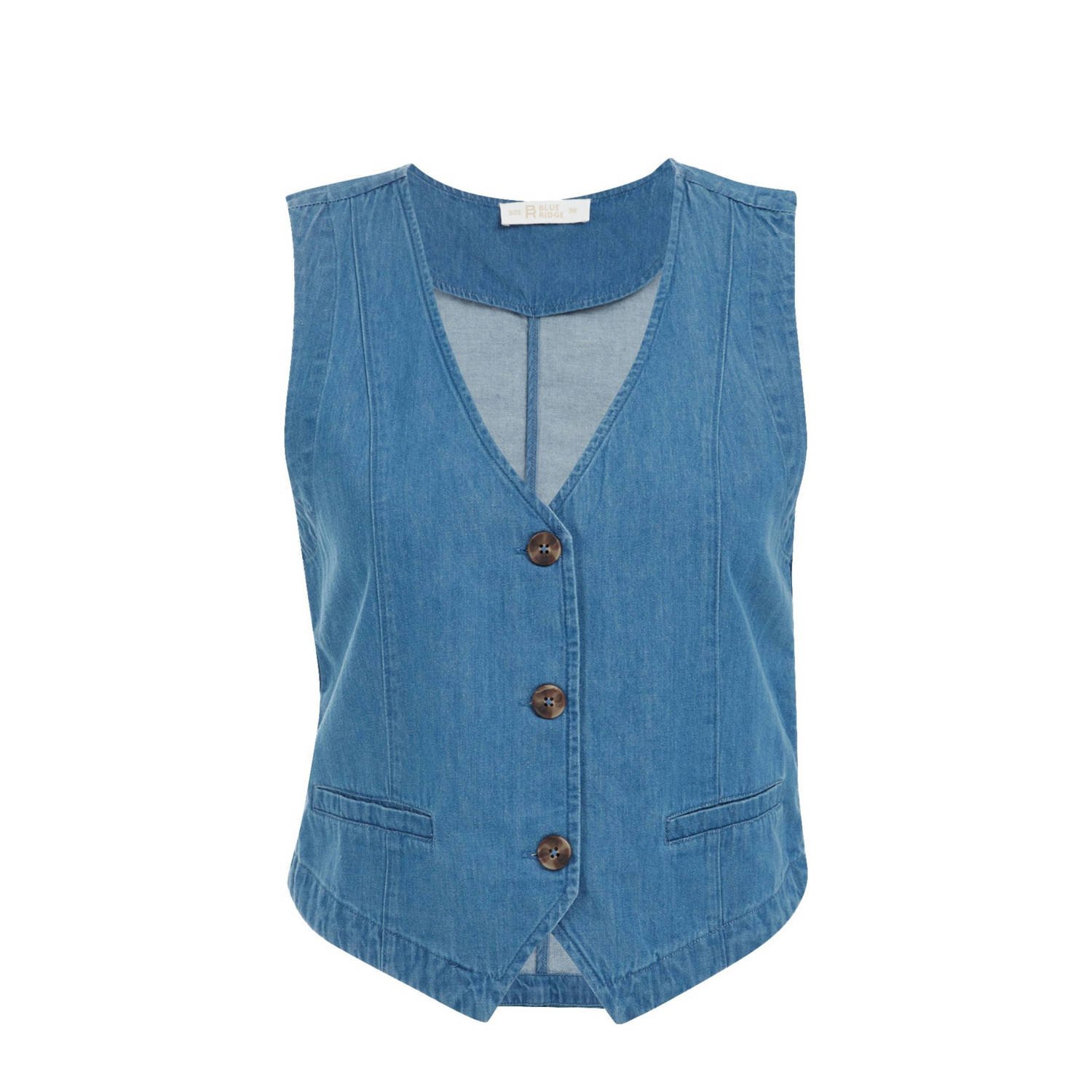 WE Fashion gilet medium blue denim