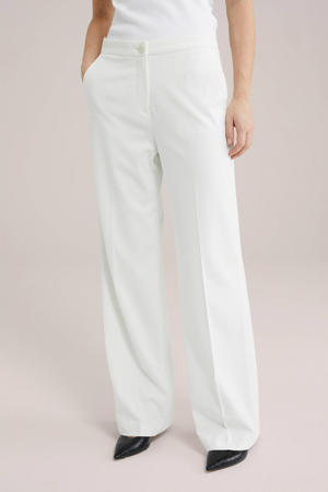high waist pantalon wit