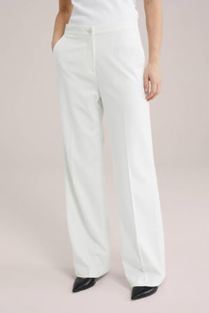 high waist pantalon wit