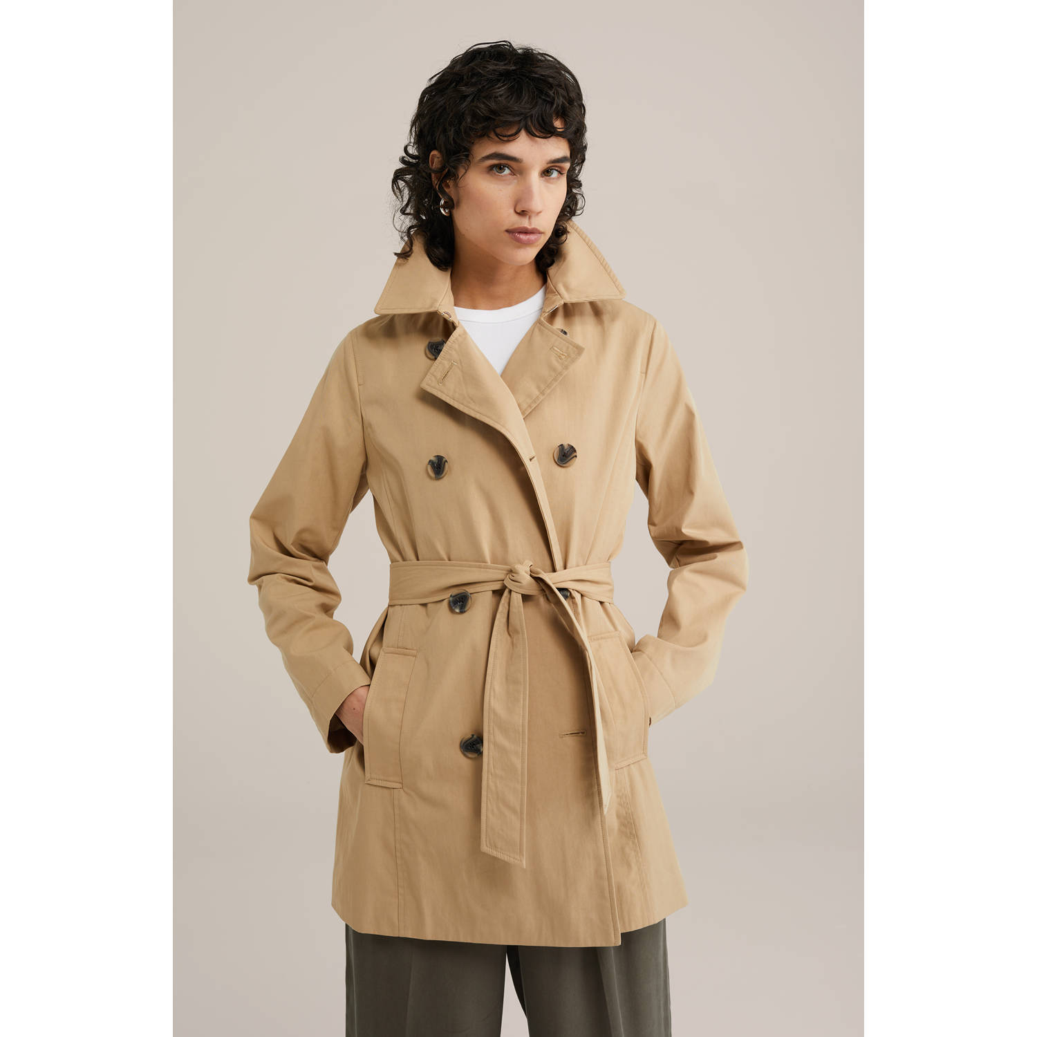 WE Fashion trenchcoat beige