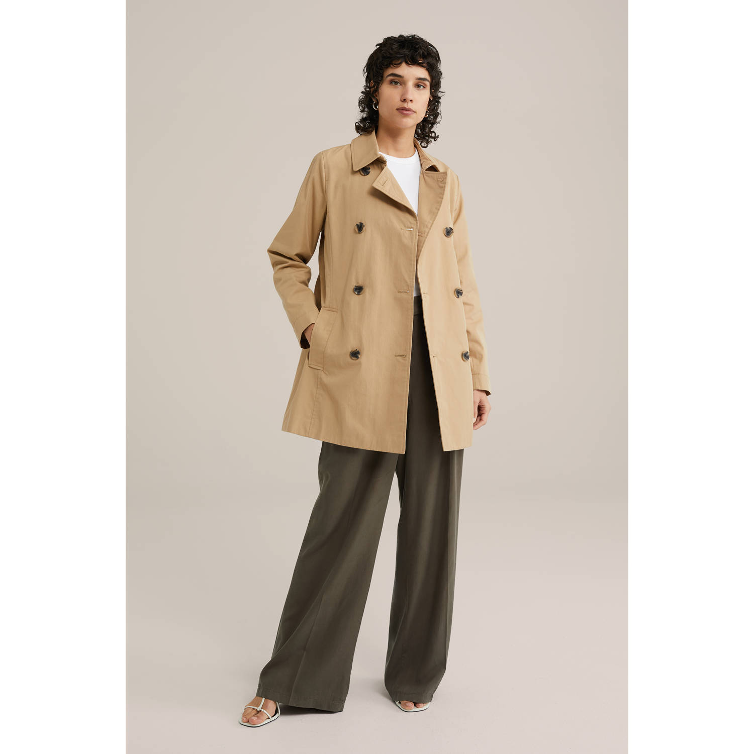 WE Fashion trenchcoat beige