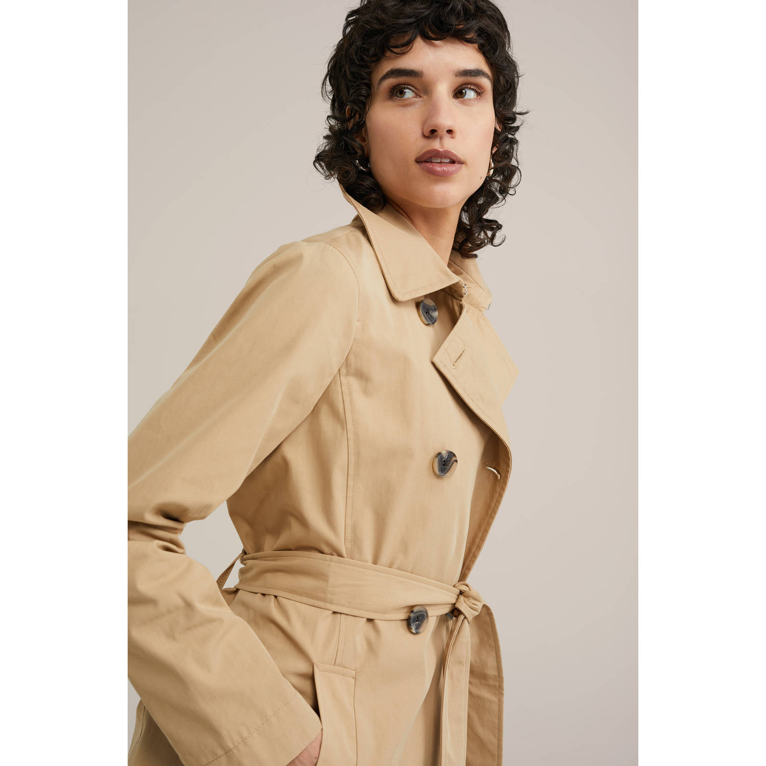 WE Fashion trenchcoat beige