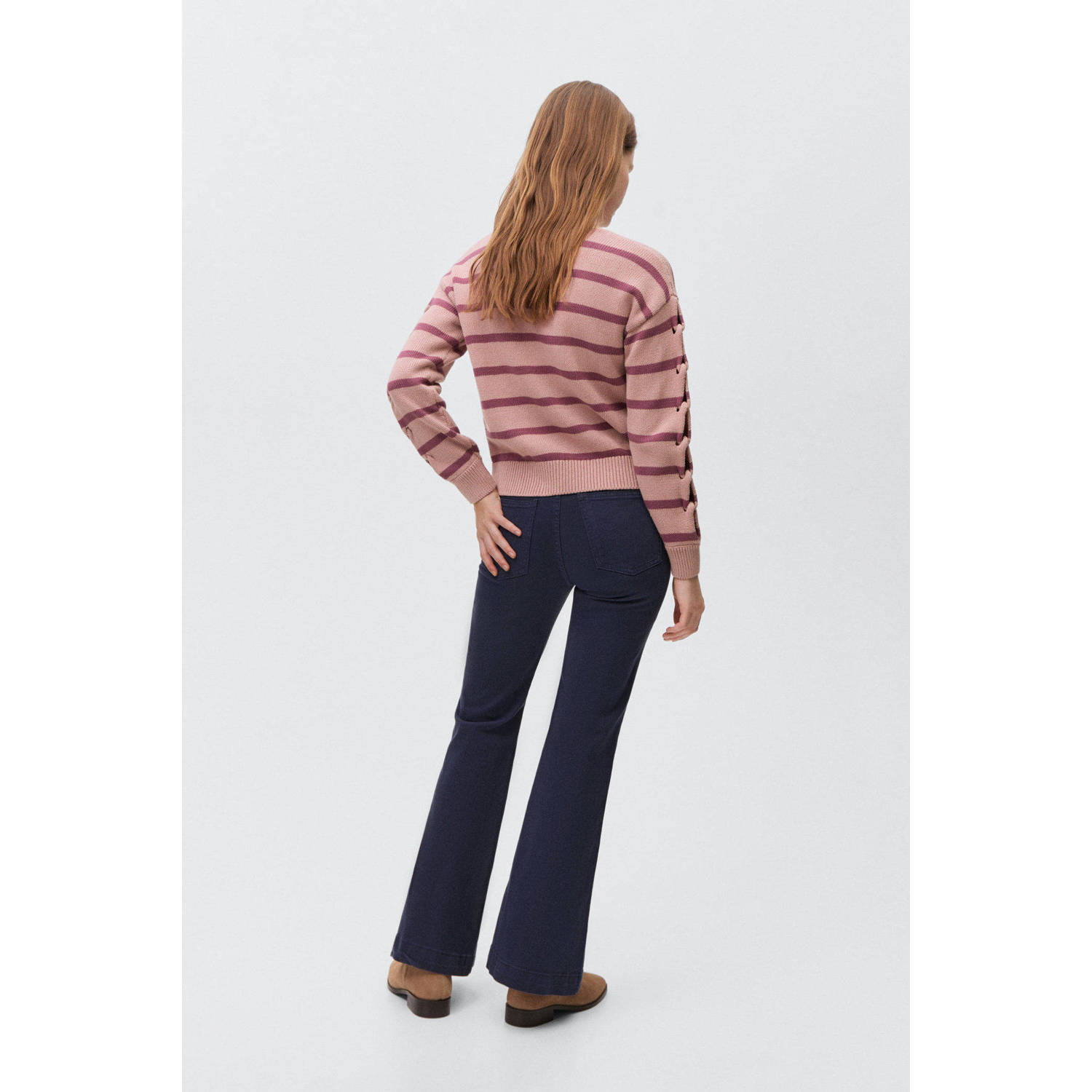 MANGO TEEN trui roze fijn gebreid