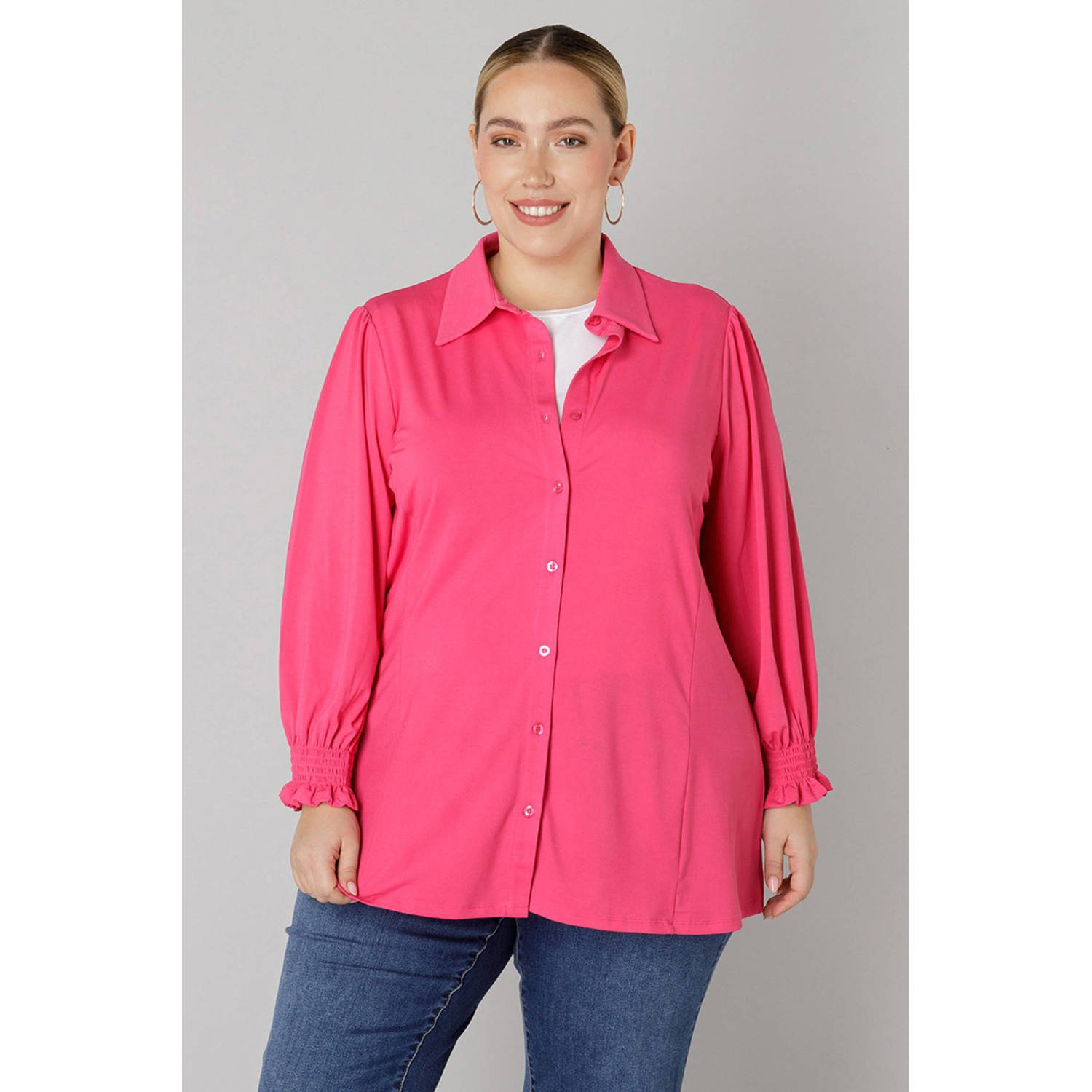 Colletta blouse fuchsia