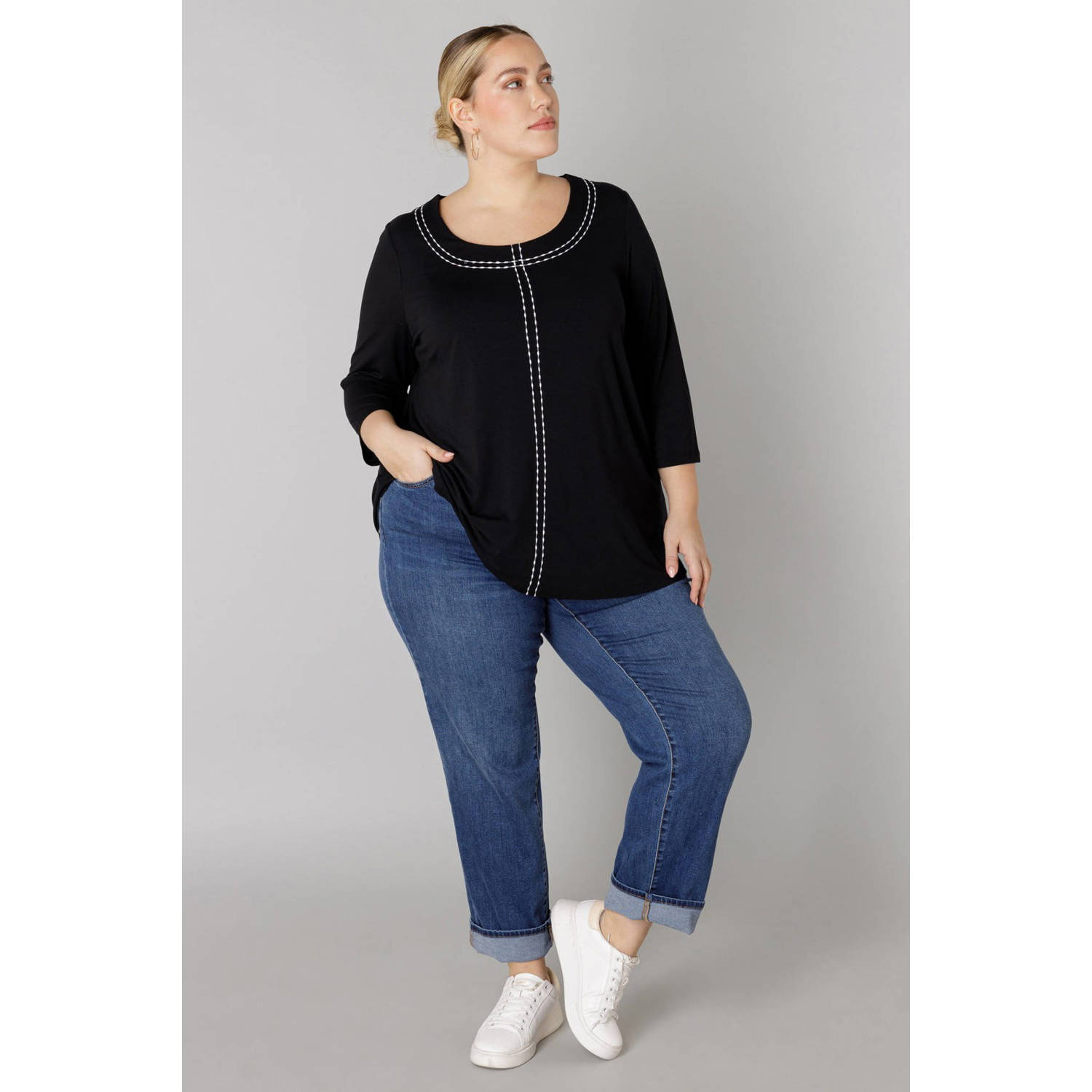 Colletta top zwart