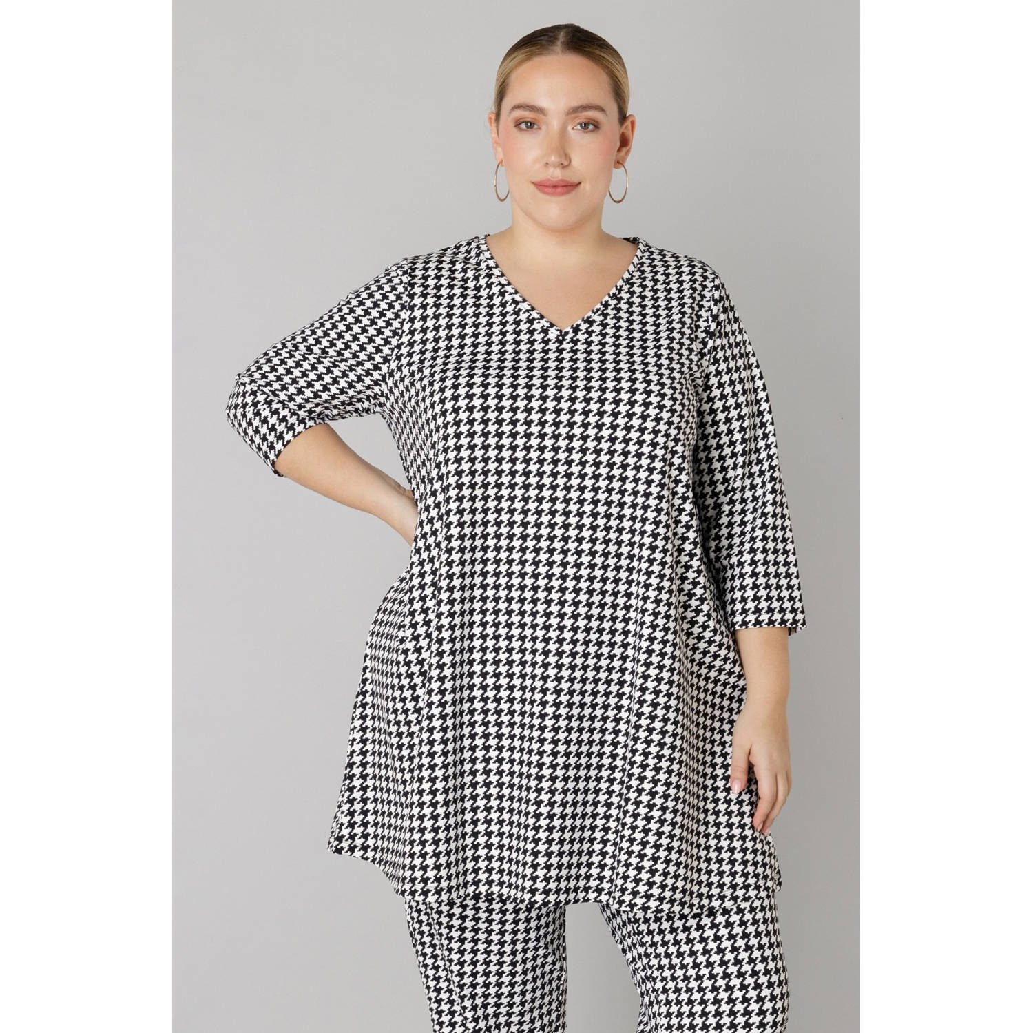 Colletta tuniek zwart ecru