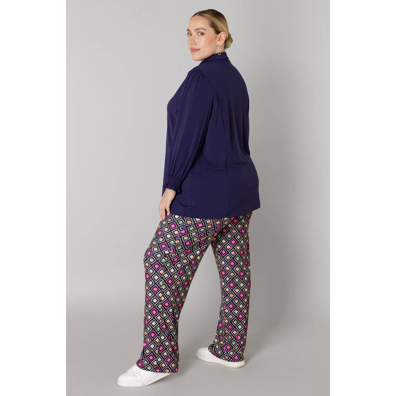 Colletta blouse donkerblauw