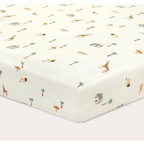 NOUS Kids katoenen hoeslaken ledikant (120x60 cm) - ecru afbeelding