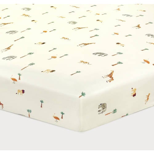 NOUS Kids katoenen hoeslaken wieg (80x40 cm) - ecru afbeelding