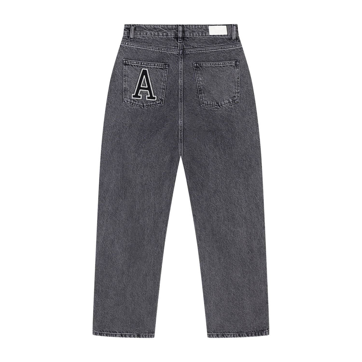 Alix the Label wide leg jeans grey denim