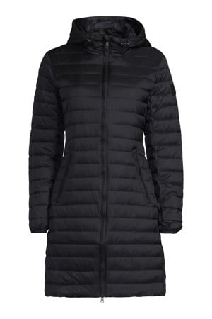 gewatteerde jas donkerblauw