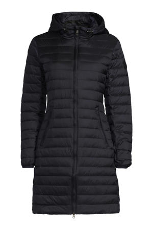 gewatteerde jas donkerblauw