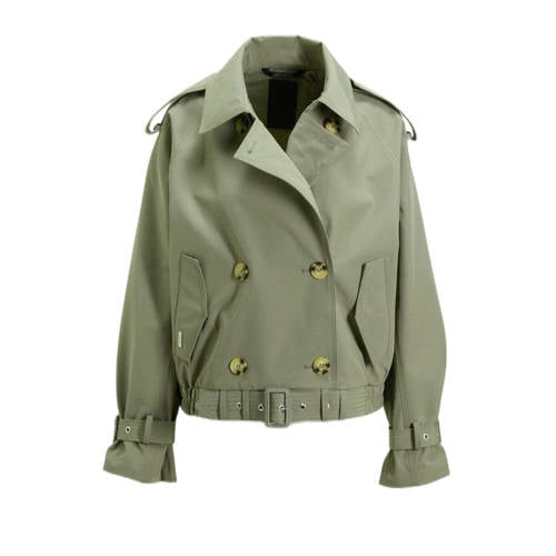 Airforce trenchcoat kaki afbeelding
