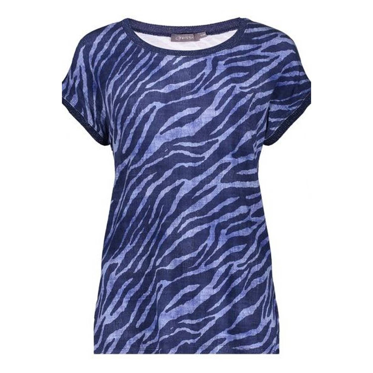 Geisha T-shirt blauw