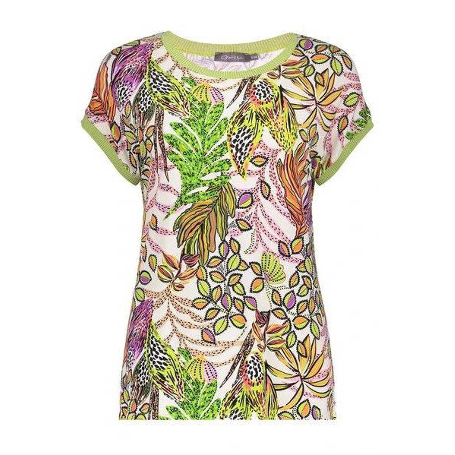 Geisha T-shirt limegroen