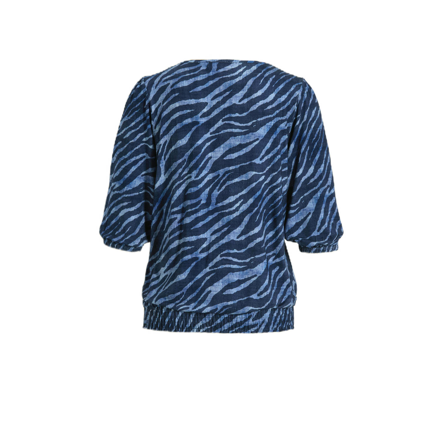 Geisha top blauw