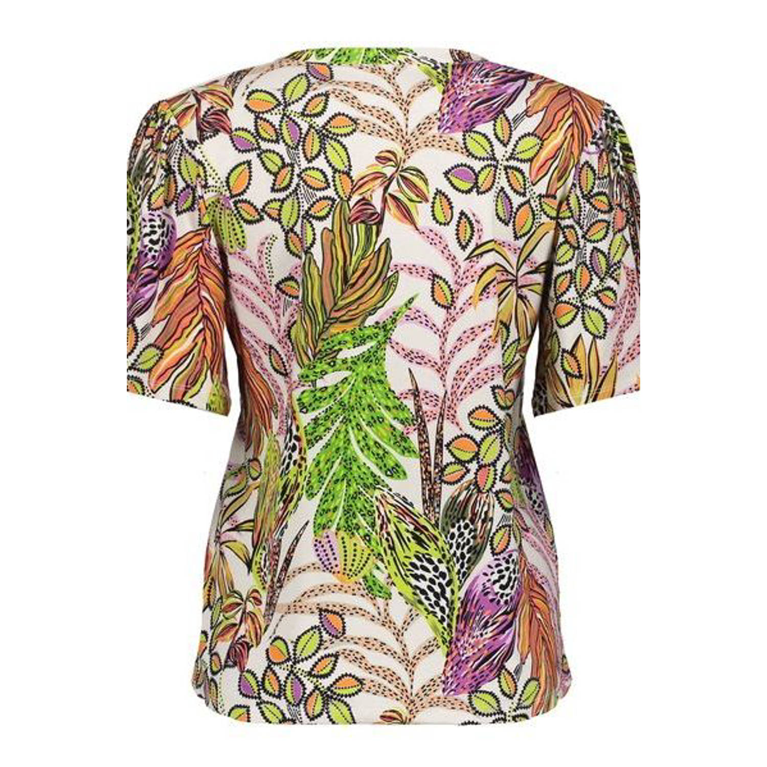 Geisha top limegroen