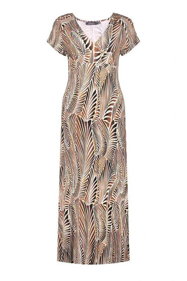 Maxi Dress Geisha Jurk Dames Geisha Maxi Jurk Camel Kopen? Morgen