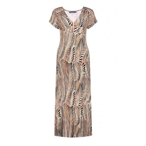 Geisha maxi jurk camel afbeelding
