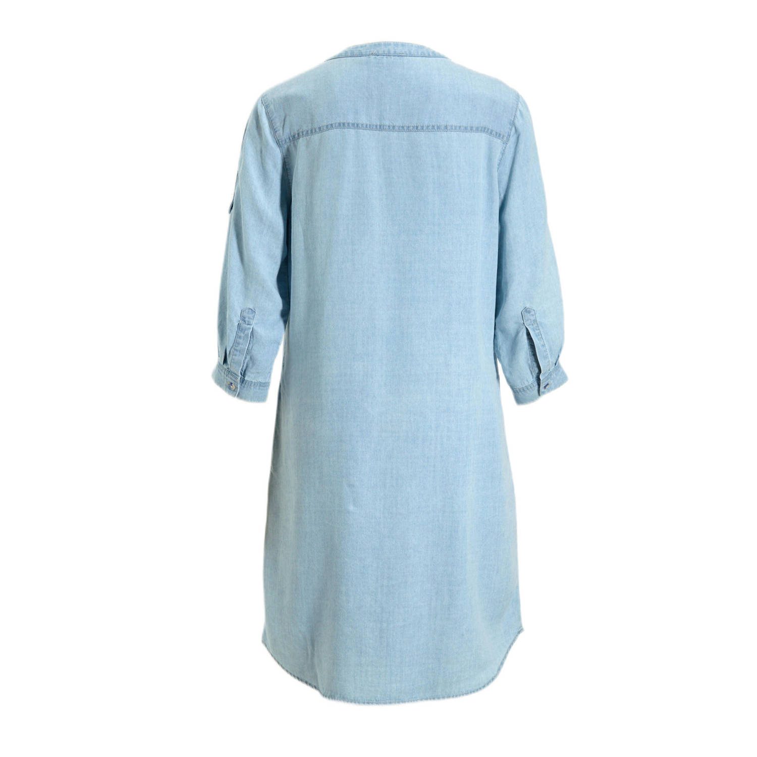 Geisha zomerjurk light blue denim