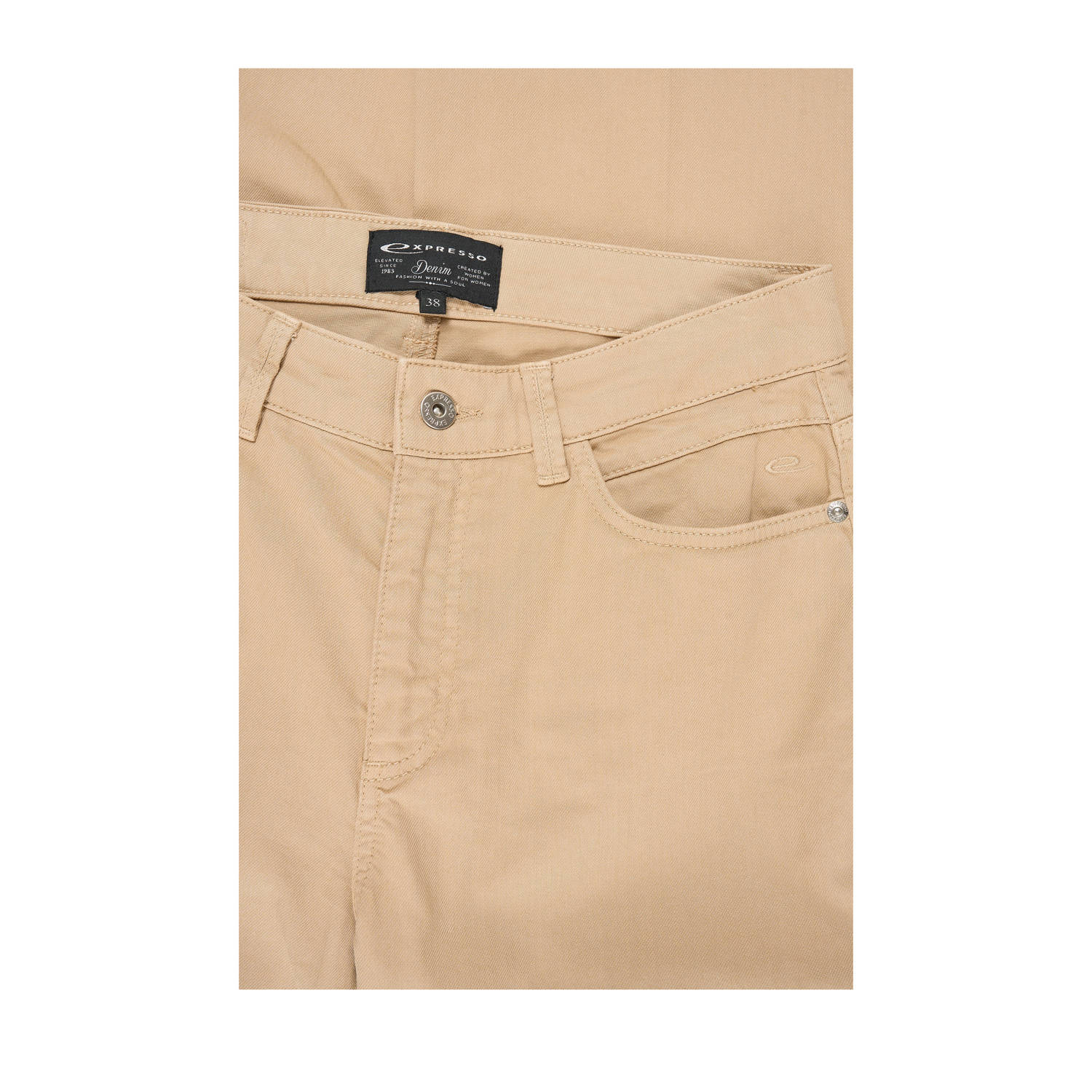 Expresso high waist flared jeans camel