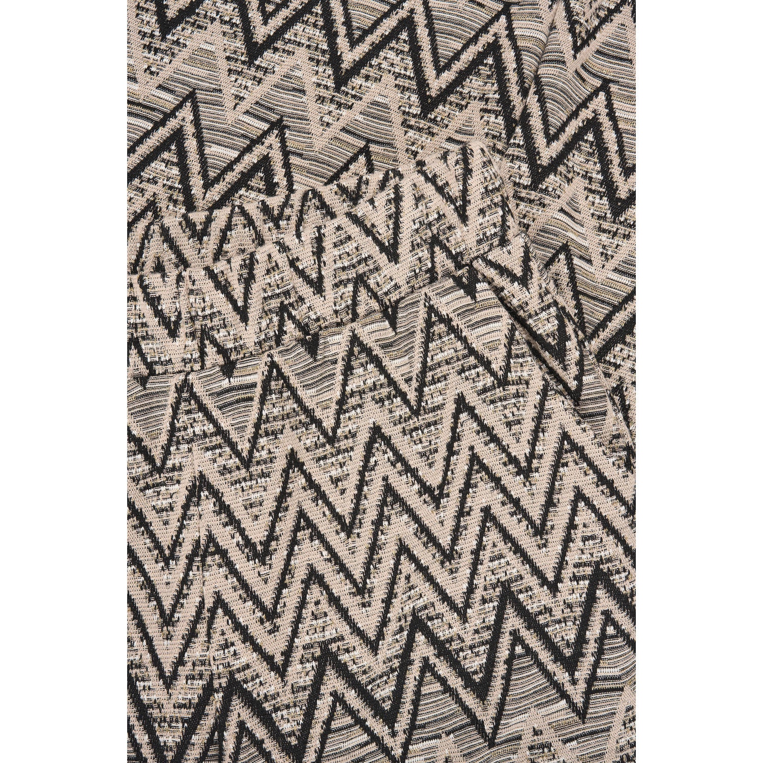 Expresso high waist broek zwart gebreid