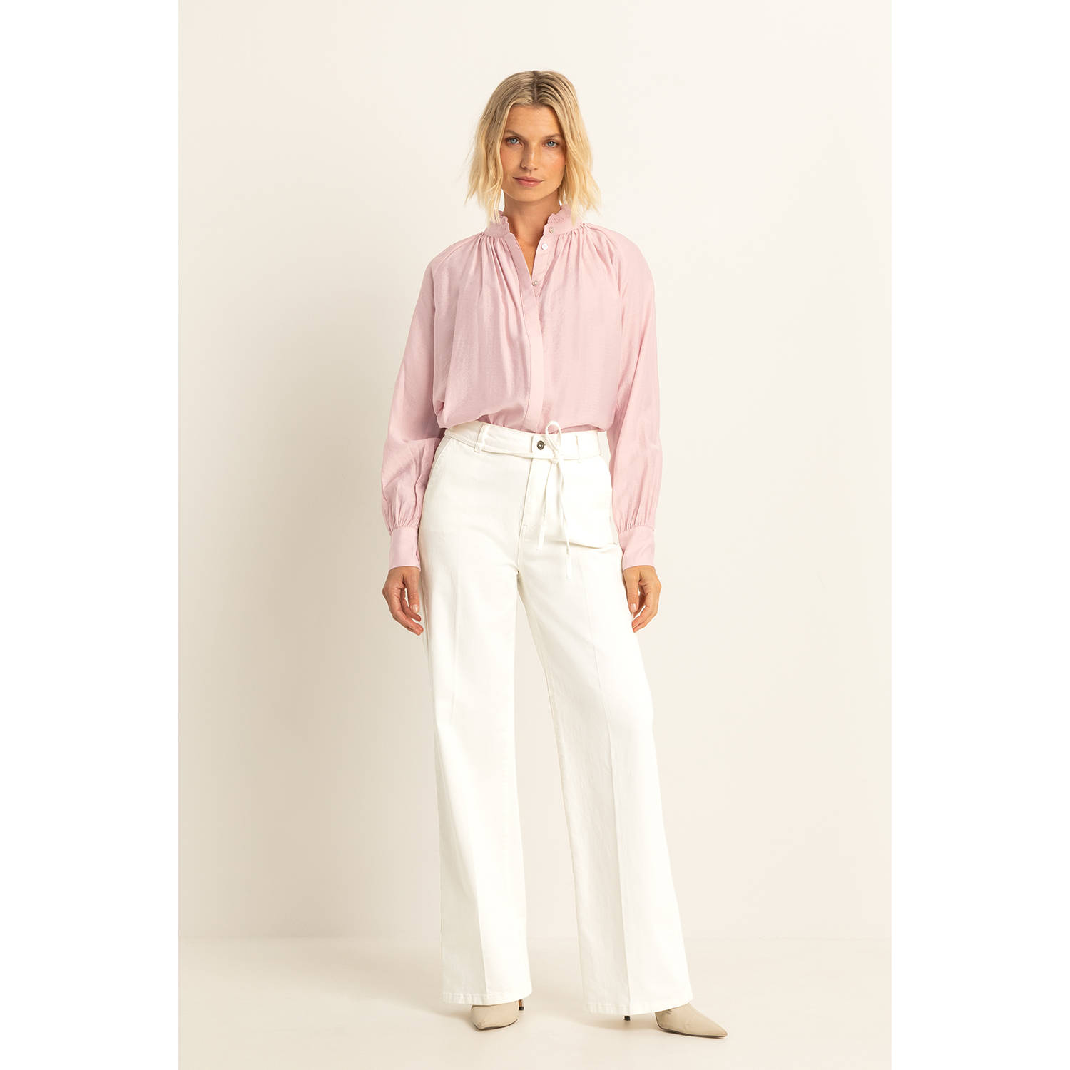 Expresso blouse lichtroze
